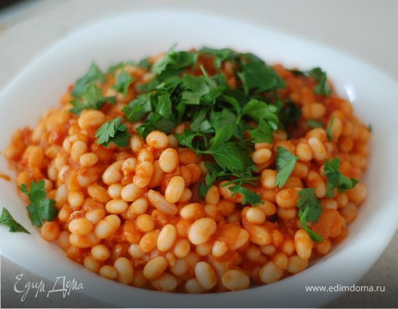 Печеная фасоль в томатном соусе Печеная фасоль в томатном соусе