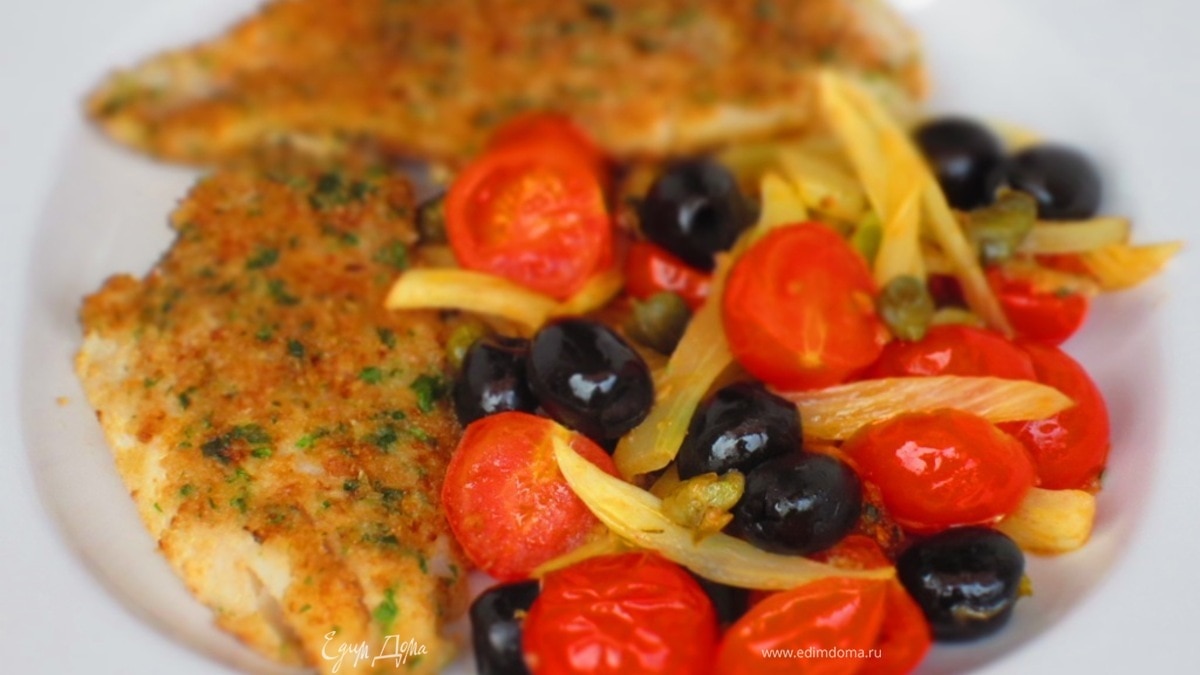 Морской окунь с фенхелем