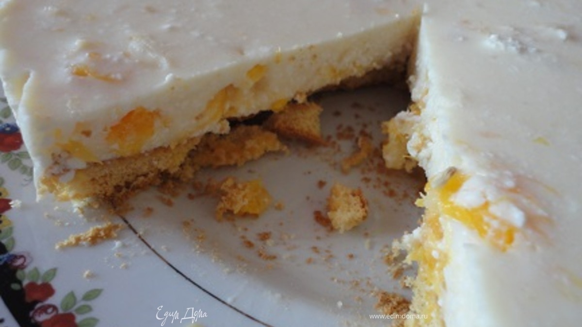 Творожно-апельсиновый десерт