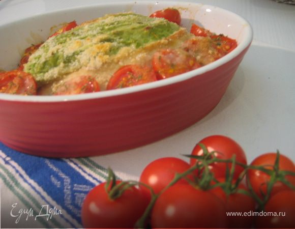 Куриные грудки, фаршированные песто