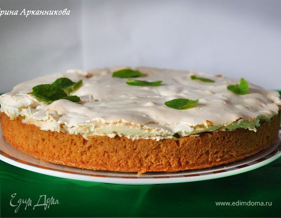 Английский яблочный пай с киви и меренгой Английский яблочный пай с киви и меренгой