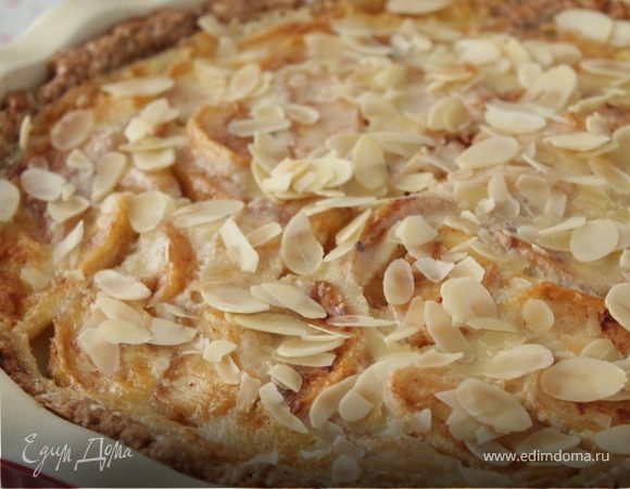 Яблочный пирог с пудинговым кремом Яблочный пирог с пудинговым кремом