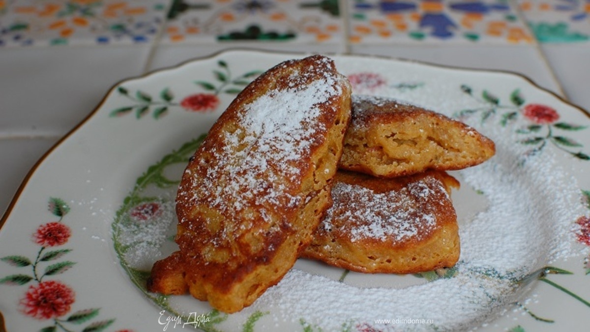 Яблочно-ореховые оладьи