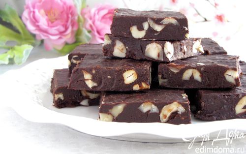 Рецепт Шоколадная помадка с орехами