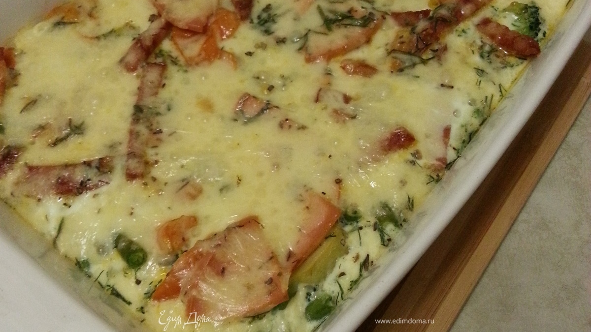 Фриттата из замороженных овощей