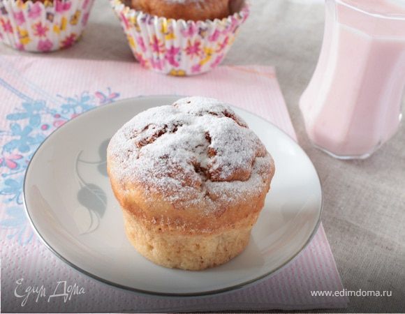 Банановые кексы со сливочным сыром и йогуртом Банановые кексы со сливочным сыром и йогуртом
