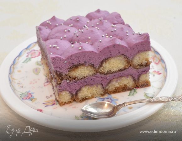 Чернично-лавандовый тирамису