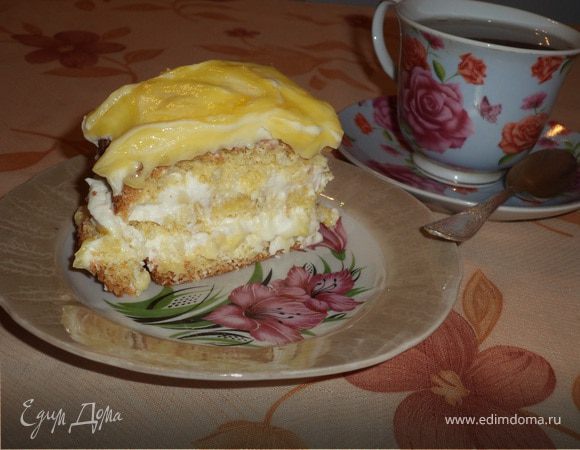 Лимонное пирожное Лимонное пирожное