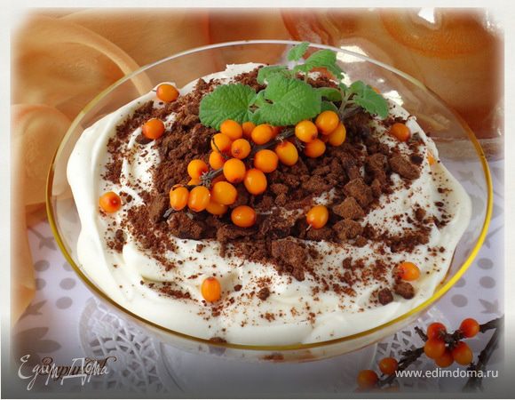 Ванильно-облепиховый тирамису Ванильно-облепиховый тирамису