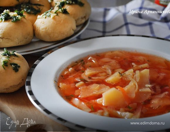 Борщ на говяжьем бульоне Борщ на говяжьем бульоне