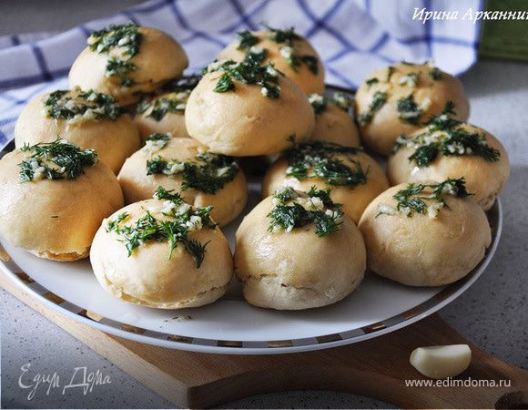 Пампушки с чесноком и укропчиком