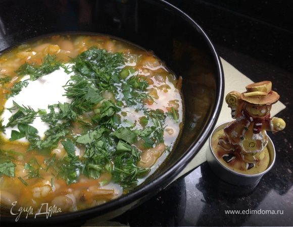 Суп с фасолью и кускусом Суп с фасолью и кускусом