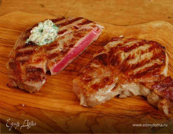 Бифштекс с анчоусным маслом Бифштекс с анчоусным маслом