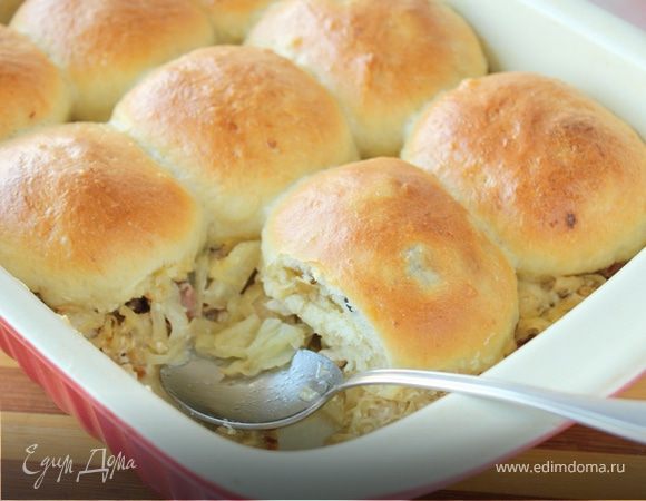 Булочки с начинкой на "подушке" Булочки с начинкой на "подушке"