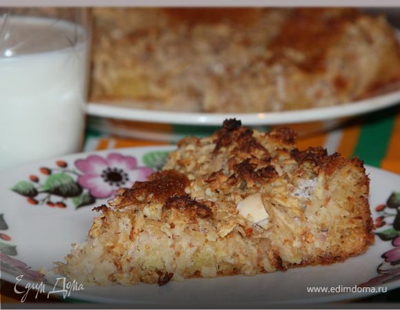 Яблочный пирог с белым шоколадом