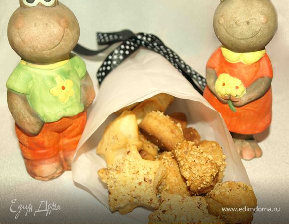 Сырное печенье с миндалем