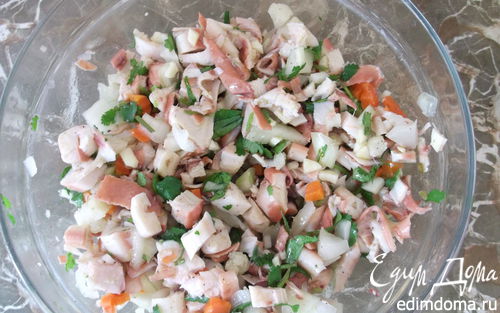 Рецепт Салат из осьминога