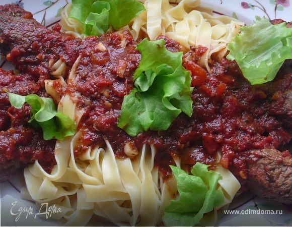 Феттучине с рагу по-неаполитански