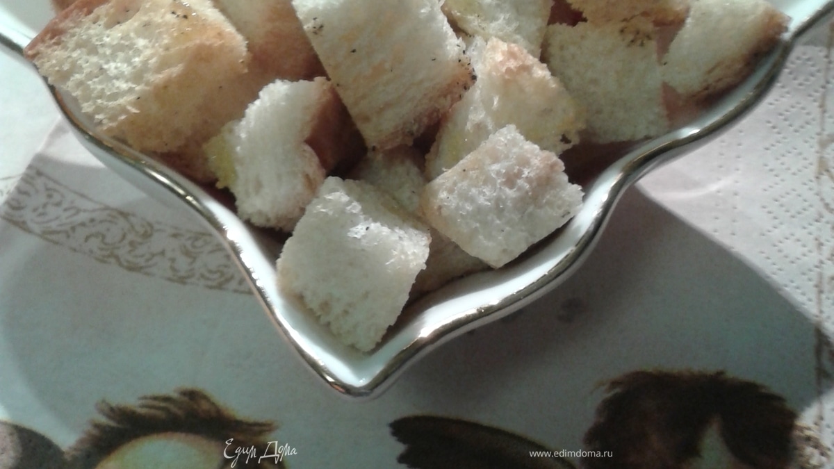 Чесночные сухарики