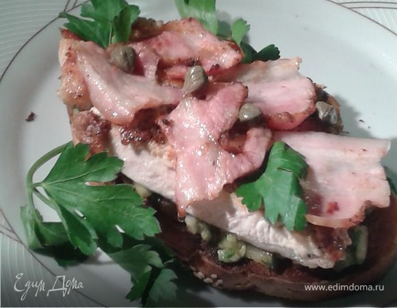 Бутерброд с курицей "Мексиканские мотивы"