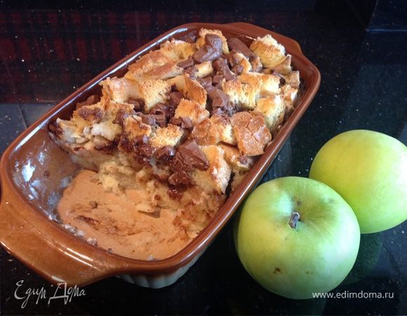 Хлебный яблочно-банановый пудинг Хлебный яблочно-банановый пудинг