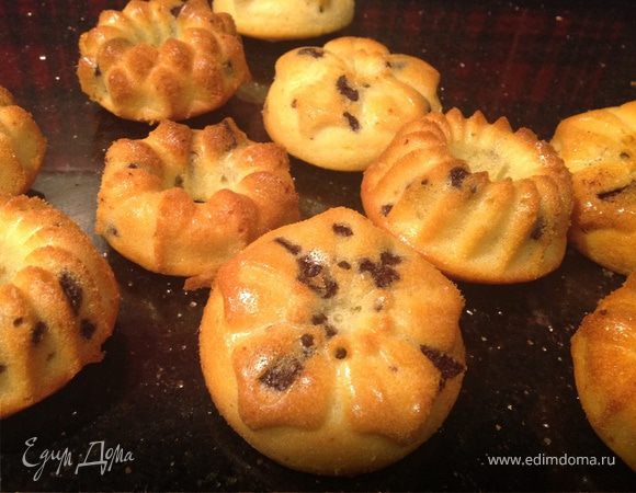 Лимонные кексы с шоколадными каплями Лимонные кексы с шоколадными каплями