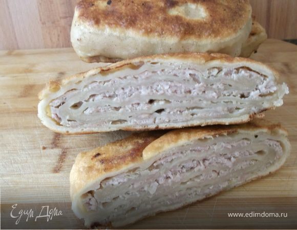 Китайский слоеный пирог с мясом