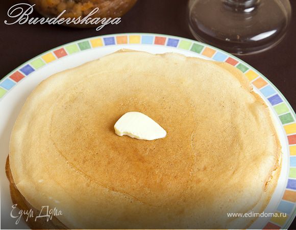 Тонкие блины с дырочками на кефире Тонкие блины с дырочками на кефире