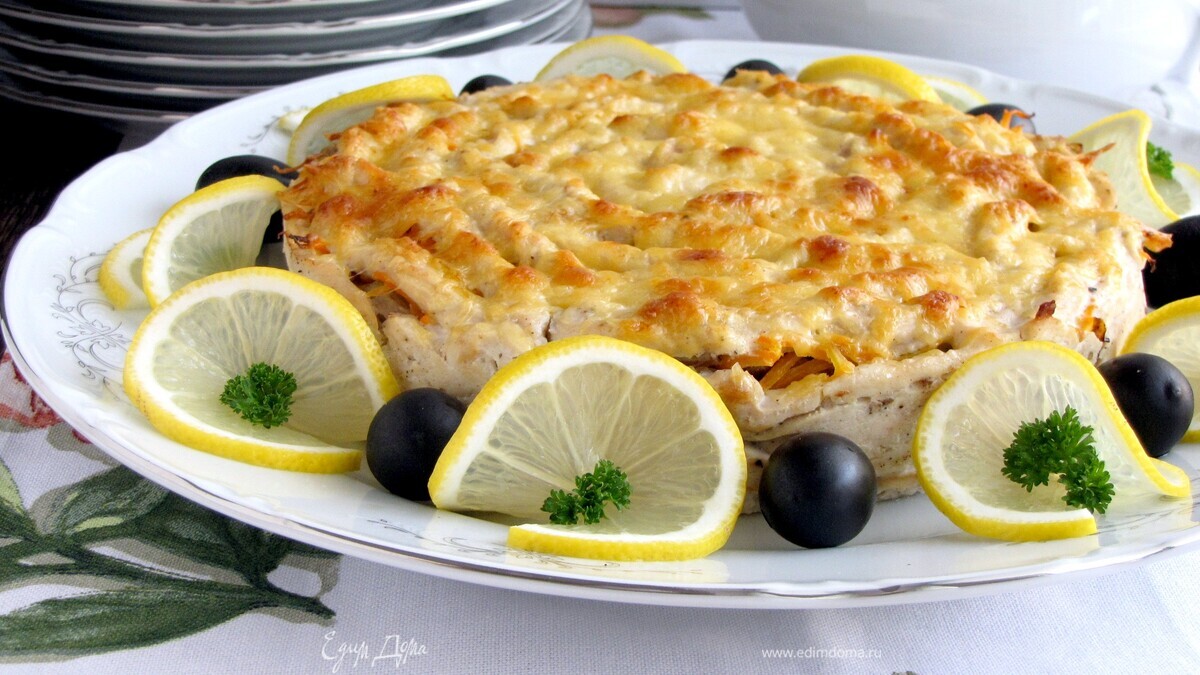 Мясной пирог "Серпантин"