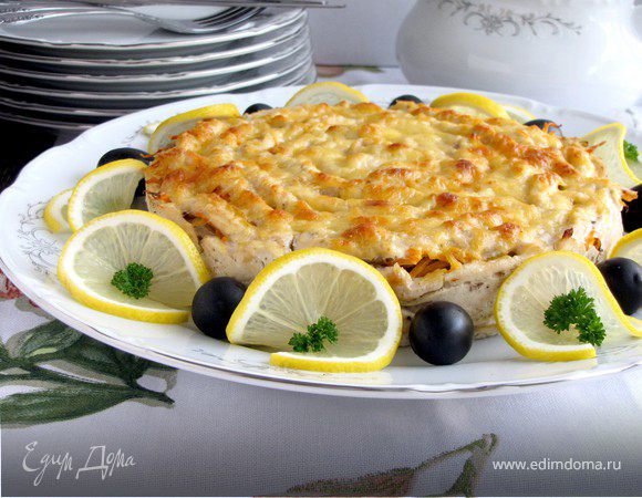 Мясной пирог "Серпантин"