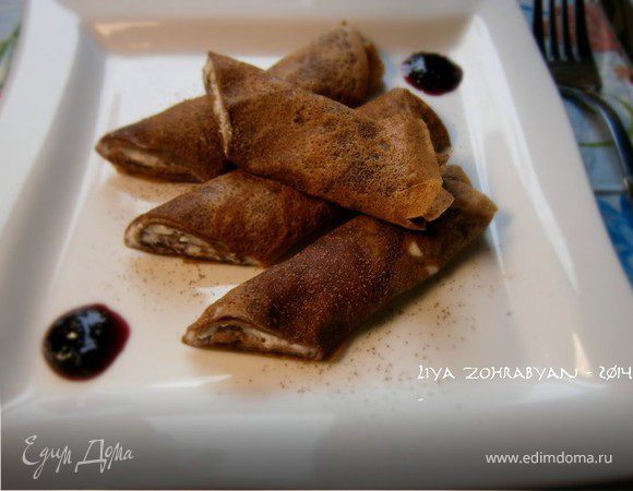 Шоколадные блинчики со сливками и тмином Шоколадные блинчики со сливками и тмином