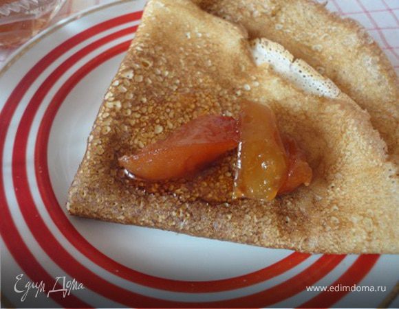 Блины на кефире с творогом