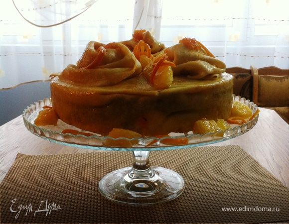 Блинный торт "Апельсиновая фантазия" Блинный торт "Апельсиновая фантазия"