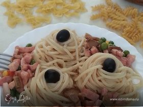 Спагетти "Три вкуса"