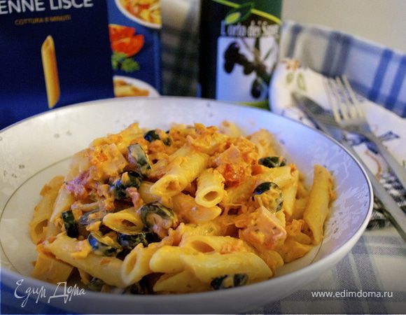 Паста с двойным соусом Паста с двойным соусом