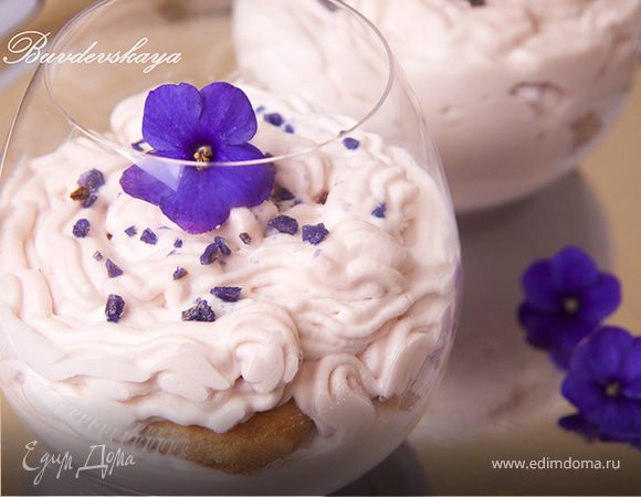 Фиалковое Тирамису (без сырых яиц) Фиалковое Тирамису (без сырых яиц)