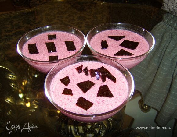 Гранатовая панна котта