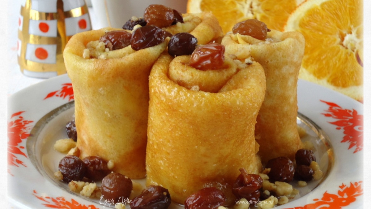 Тыквенные блины с апельсиновой цедрой