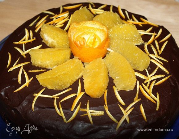 Блинный торт "Масленица в шоколаде"