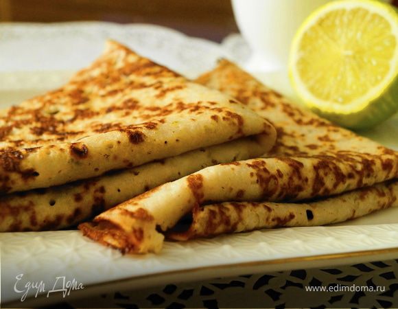 Блинчики на грушевом пюре с лаймом Блинчики на грушевом пюре с лаймом