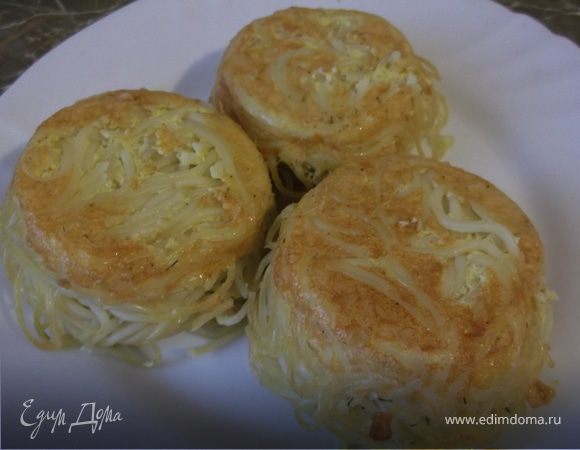 Маффины из спагетти