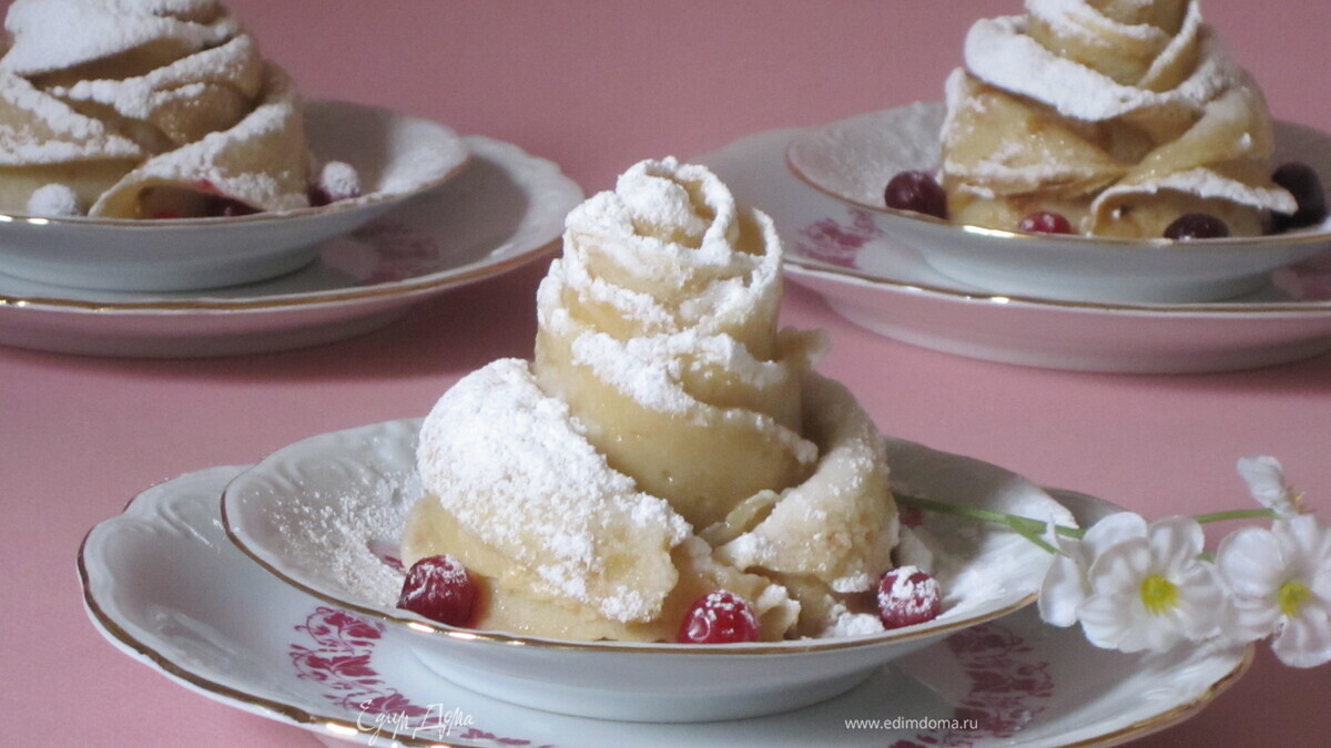 "Розочки" из блинчиков