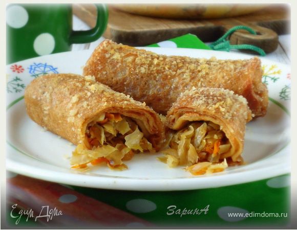 Налистники с квашеной капустой