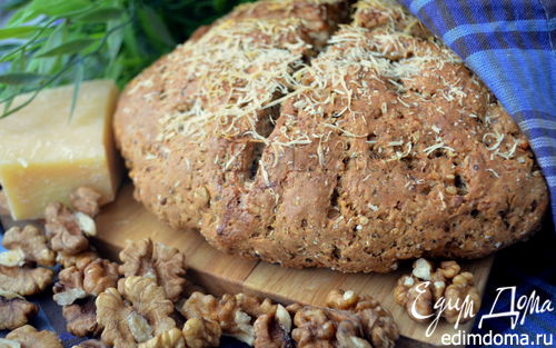 Рецепт Ирландский содовый хлеб с пармезаном и грецкими орехами