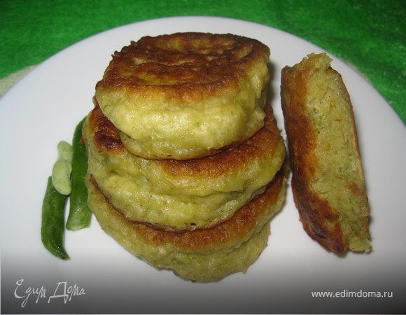 Оладьи со спаржевой фасолью Оладьи со спаржевой фасолью