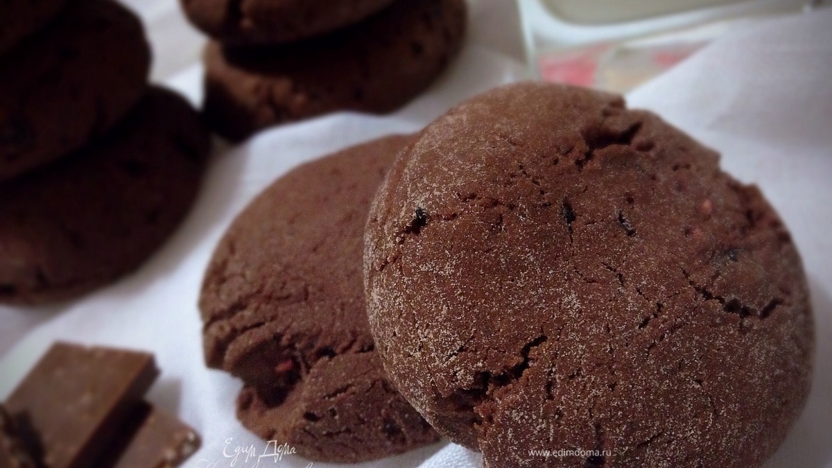 Шоколадно-малиновое печенье (постное)