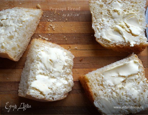 Крестьянский хлеб с хрустящей корочкой Крестьянский хлеб с хрустящей корочкой