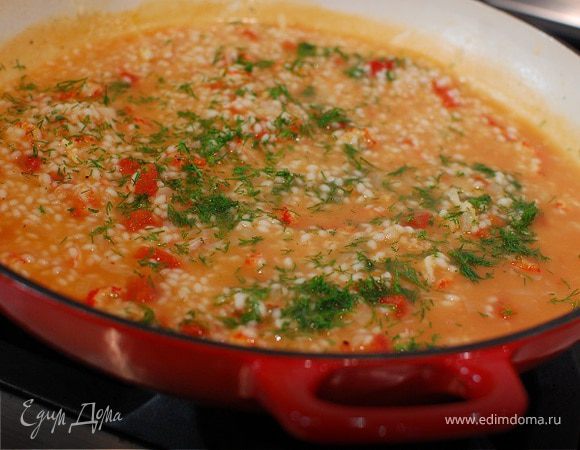 Ризотто с раковыми шейками Ризотто с раковыми шейками