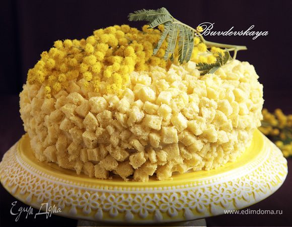 Торт "Мимоза" с ананасами