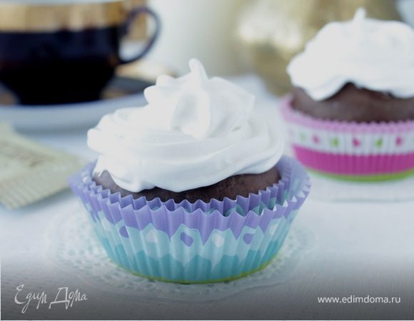 Маффины с зефирным кремом Маффины с зефирным кремом